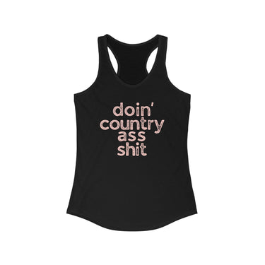 Wallen Doin' Country Ass Sh*t Racerback Tank - Sunlit Funlit Country Music Tees
